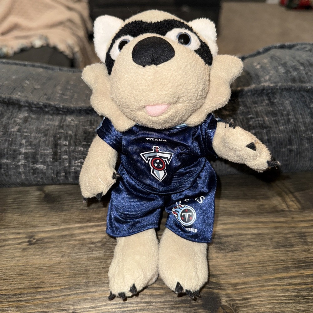 NFL CoolBeans Tennessee Titans Plush Bear 7" Navy Uniform Football Souvenir